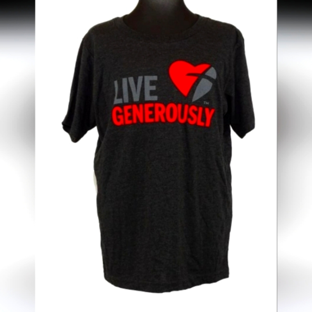 Live Generously Black T-Shirt